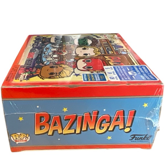 NWT Unisex The Big Bang Theory Funko DC Comics Bazinga! T-shirt - Picture 5 of 8